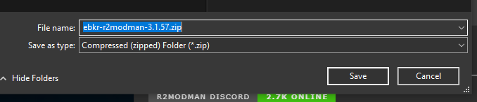 Save zip file
