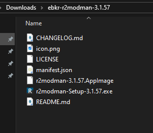 Extracted files